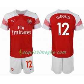 Divisa di Calcio Arsenal GIROUD 12 Bambino Prima 2018/2019